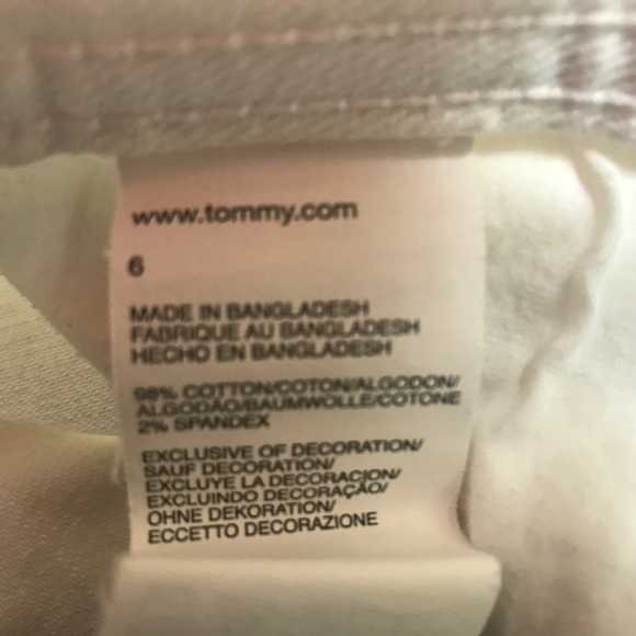 🔥SALE🔥Tommy Hilfiger white jean shorts size6 - Picture 4 of 6